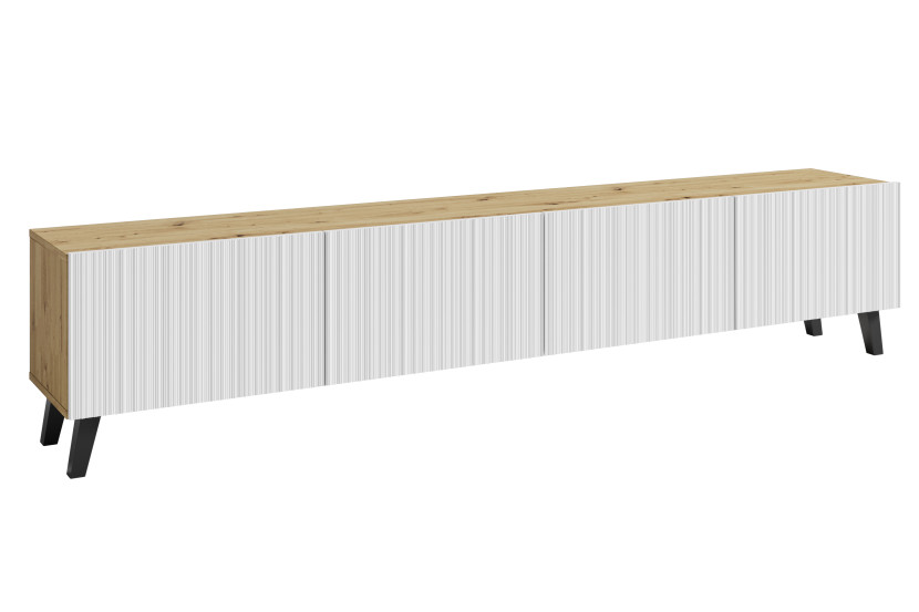 Szafka RTV LOKET 190 dąb artisan/biały MDF wzór M11 520264