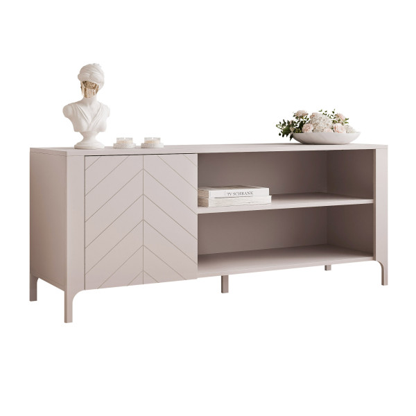 Szafka RTV LORIEN 135 cm z jodełką kaszmirowa 712411