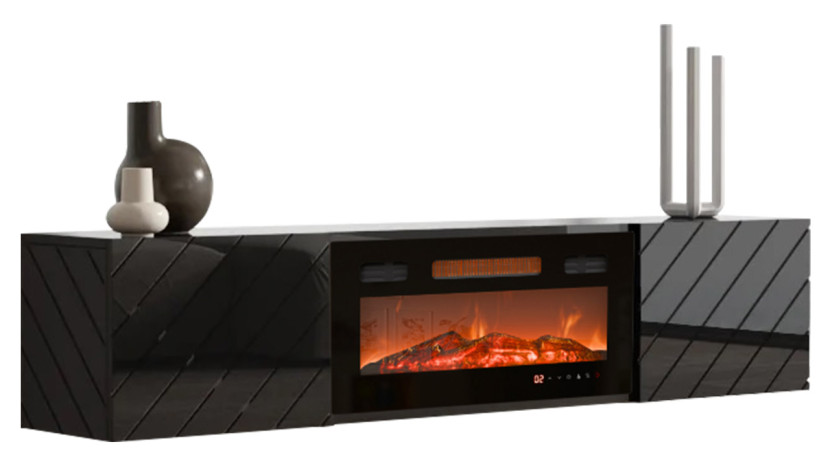 Szafka RTV Luxe z kominkiem 359974