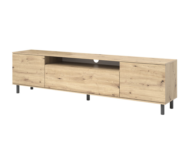 Szafka RTV Masimo 200cm dąb artisan nóżki słupki 339785