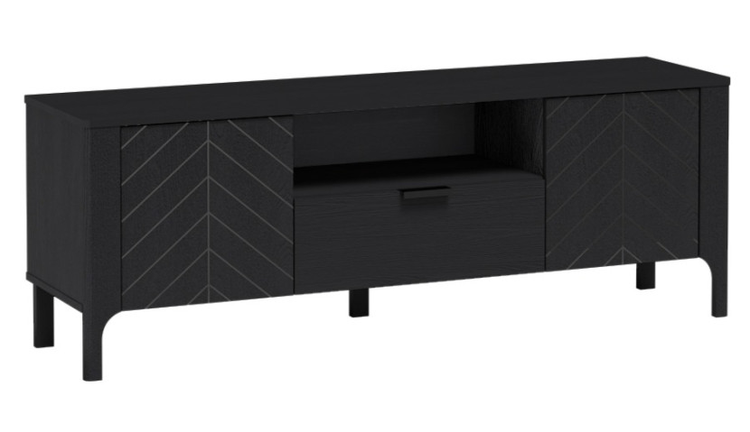 Szafka RTV MONZA 5 w czarnym kolorze 536682