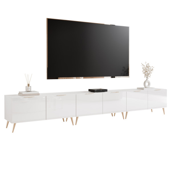 Szafka RTV na nóżkach ANGEL 300 cm z oświetleniem 966061