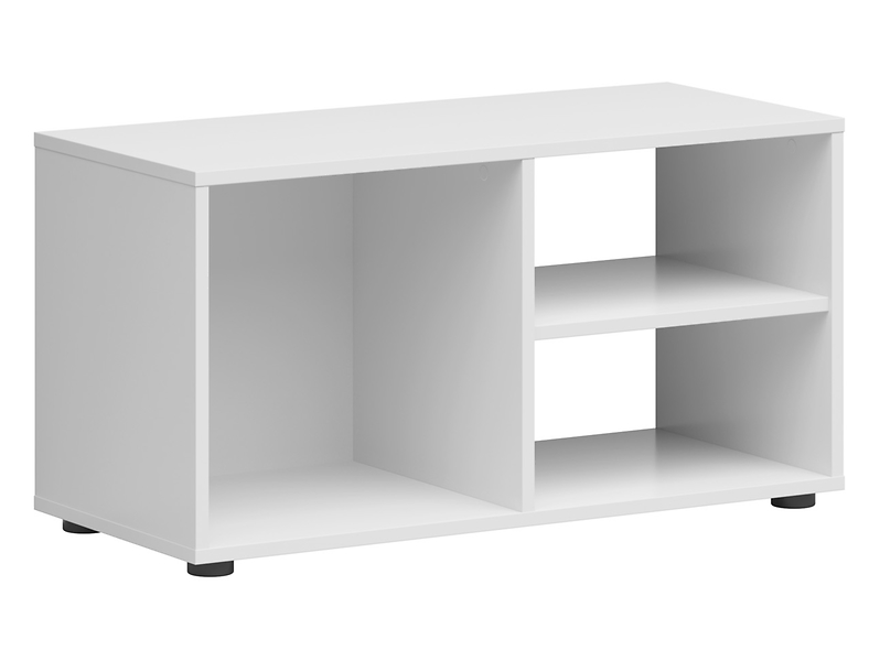 Szafka RTV Neno 80 cm z półkami biała 53637