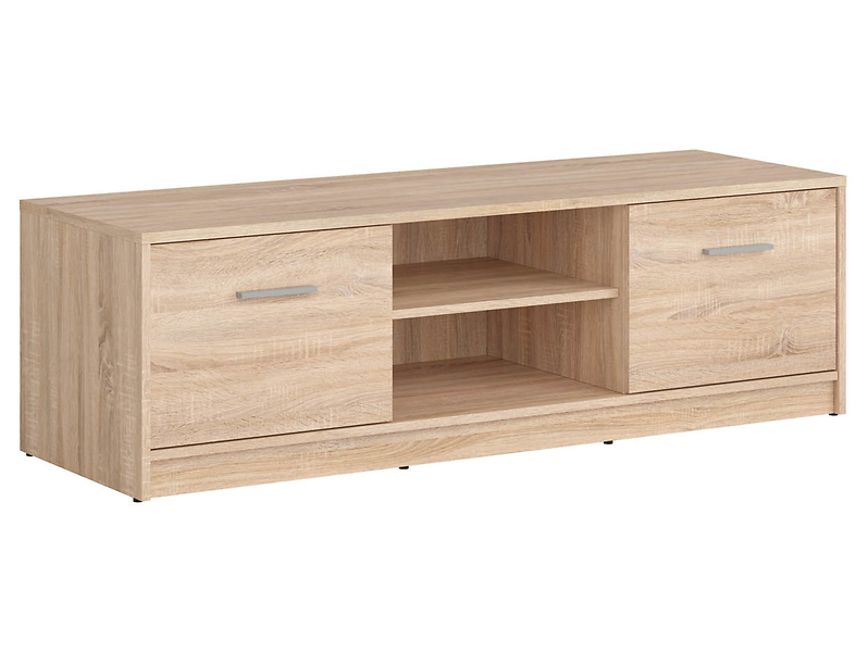 Szafka RTV Nepo Plus 138 cm z 2 drzwiami i półką dąb sonoma 29739