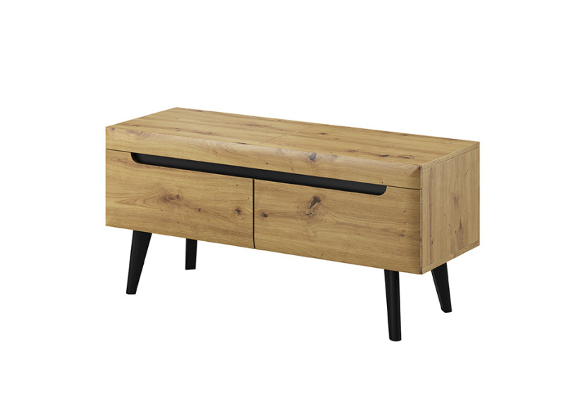 Szafka RTV NORDI NRTV107 Dąb Artisan/Czarny 300453