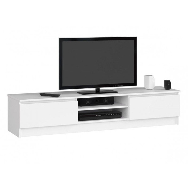 Szafka rtv, NOVA 160x40x33 cm, biel, mat | TYLETEGOTU 988753