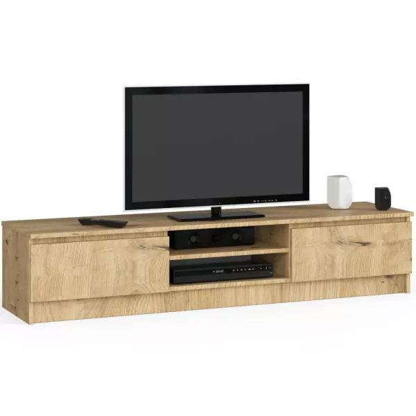 Szafka rtv, NOVA 160x40x33 cm, dąb artisan, mat | TYLETEGOTU 988735