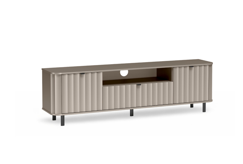 Szafka RTV NUVIA I clay grey 196 cm 2 drzwi szuflada 989911