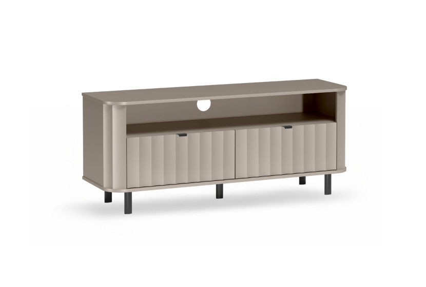 Szafka RTV NUVIA II clay grey 137 cm cichy domyk 989907