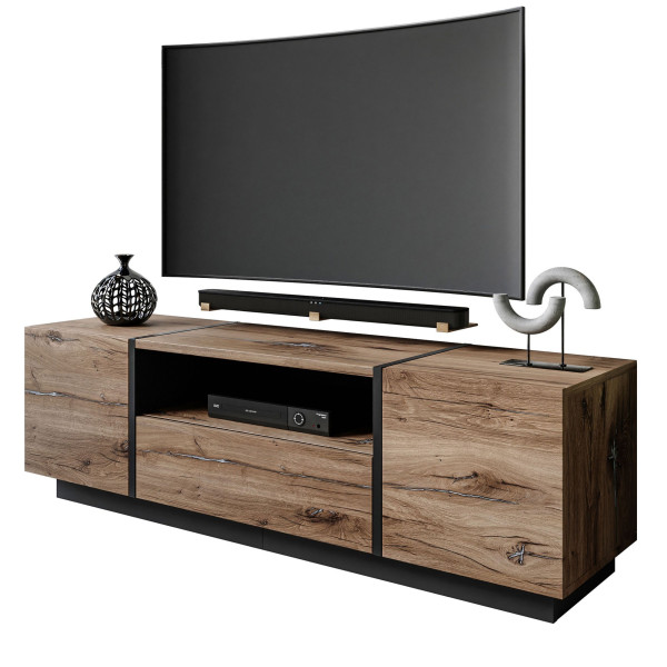 Szafka RTV ONYX LOFT na cokole push 96801