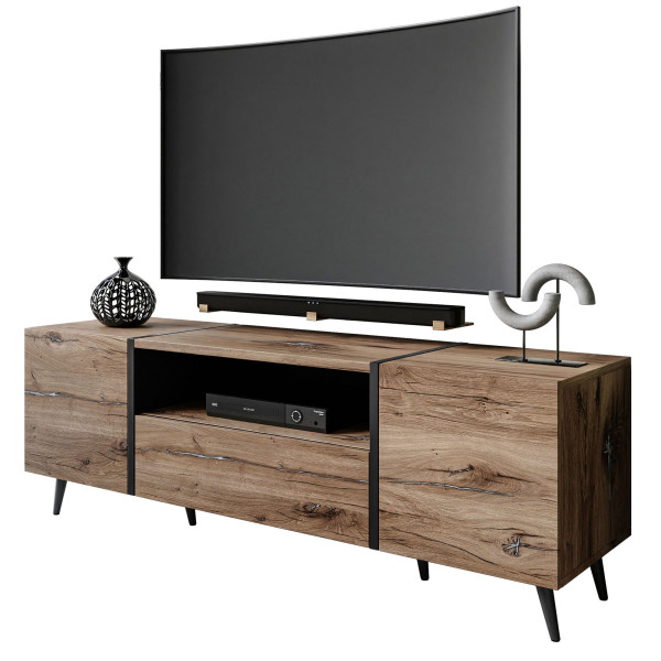 Szafka RTV ONYX LOFT na nóżkach push 96731