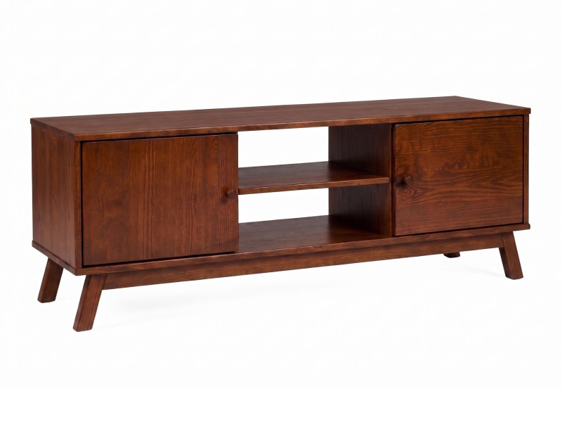 Szafka RTV Oregon wood 150 cm drewniana, kolor, kasztan 1063135
