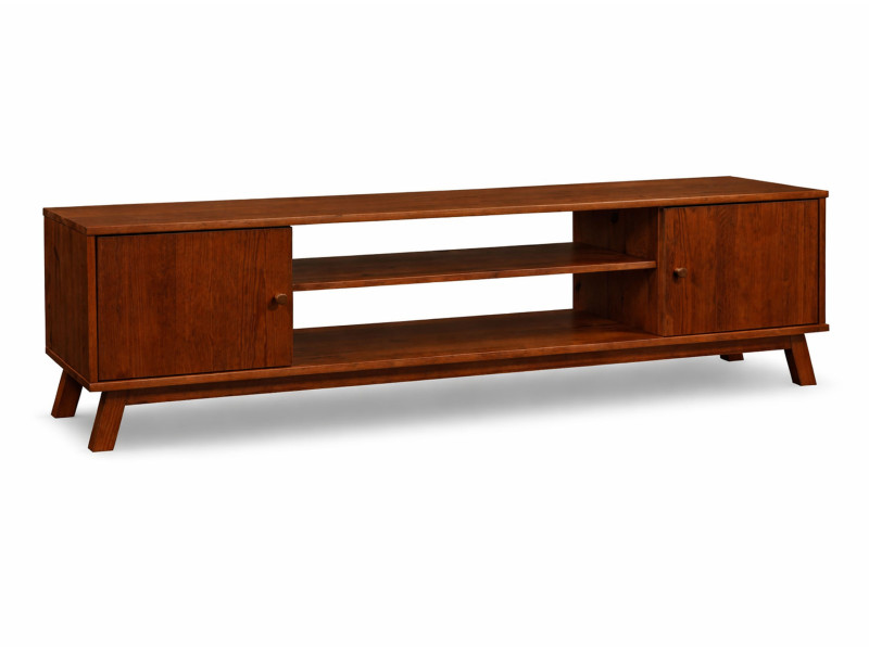 Szafka RTV Oregon wood 200 cm drewniana, kolor kasztan 682087