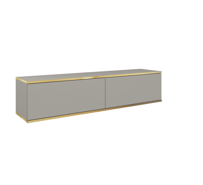 Szafka RTV ORO 135 Stolik RTV szary + złoty 380224