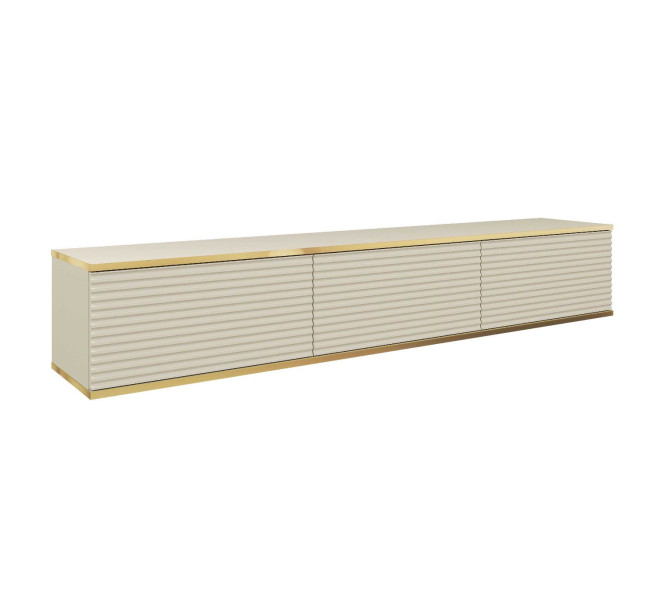 Szafka RTV ORO MDF 175 beż - kaszmir + złoto 270808