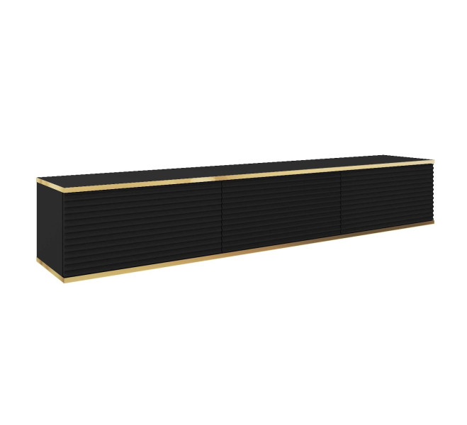 Szafka RTV ORO MDF 175 czarny + złoto 270799