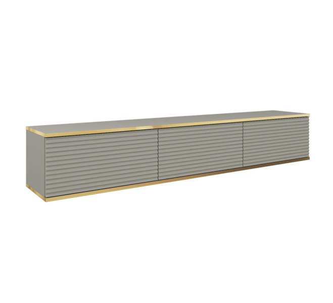 Szafka RTV ORO MDF 175 szary + złoto 270800