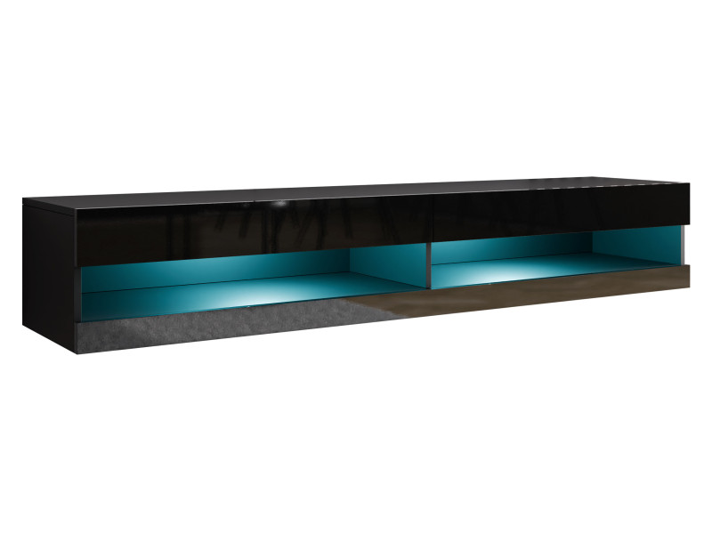 Szafka RTV otwarta Vigo New 180 z oświetleniem LED niebieskim 676856
