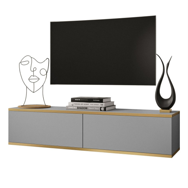 Szafka RTV OXFORD 135 cm szary mat podwieszany 96823