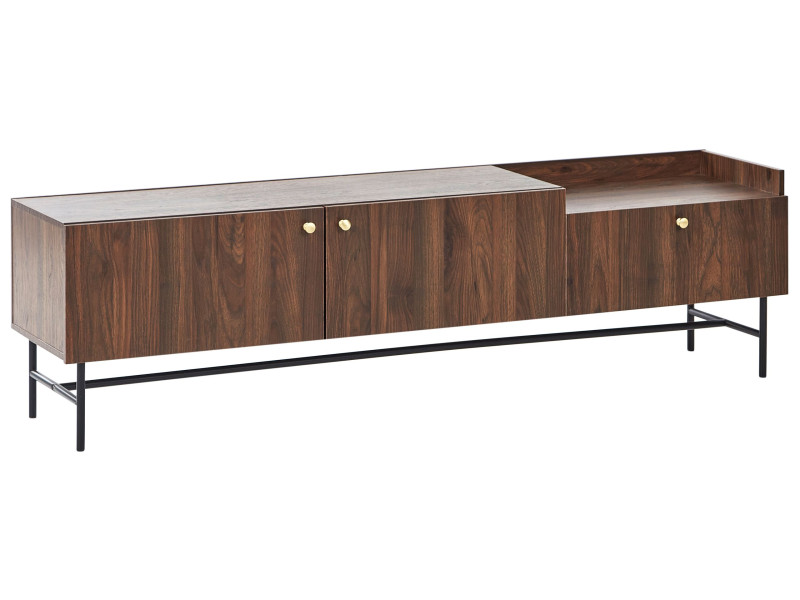 Szafka RTV pod TV 180 cm ciemne drewno 673098