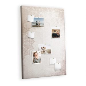 Tablica korkowa do salonu nadruk Góry abstrakcja + pinezki 283338