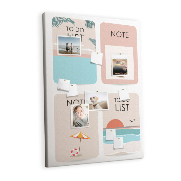 Tablica korkowa do szkoły nadruk planer + pinezki 528556