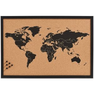 Tablica korkowa na notatki World, 60×40 cm, ZELLER 81629 Tablica korkowa na notatki World, 60×40 cm, ZELLER 81629