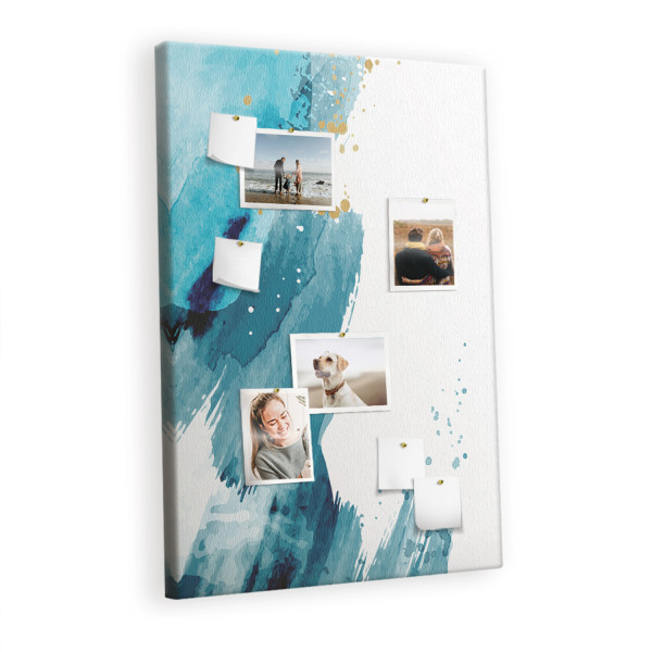 Tablica korkowa organizer nadruk drewno + pinezki 520725