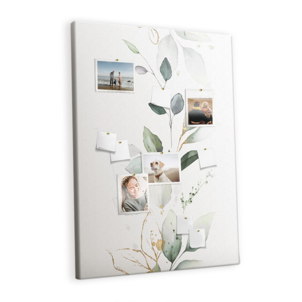 Tablica korkowa organizer nadruk Las drzewa + pinezki 473967