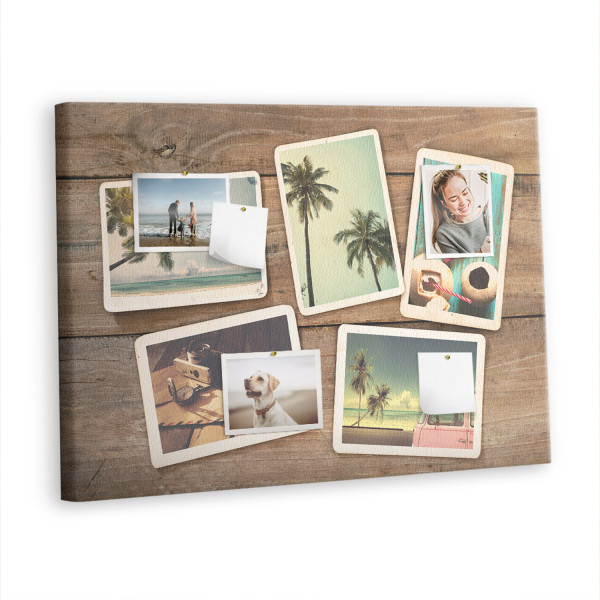 Tablica korkowa z nadrukiem dla dzieci + pinezki Polaroid 430980