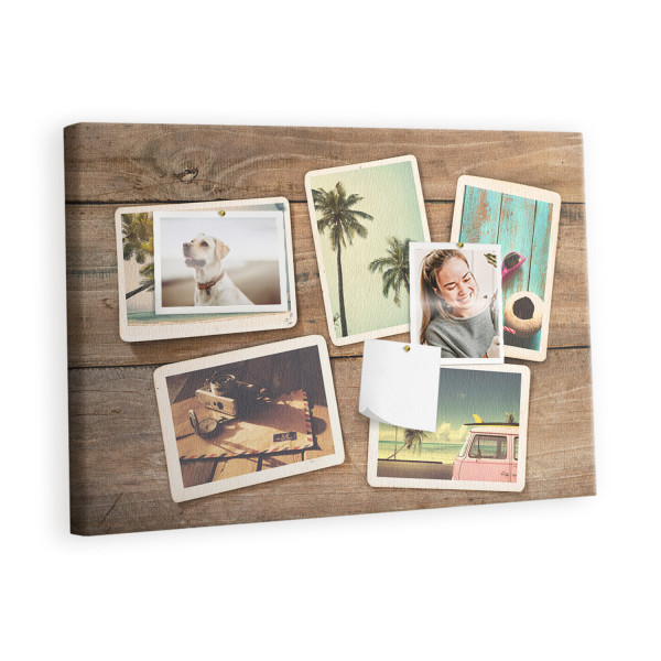 Tablica korkowa z nadrukiem dla dzieci + pinezki Polaroid 430982