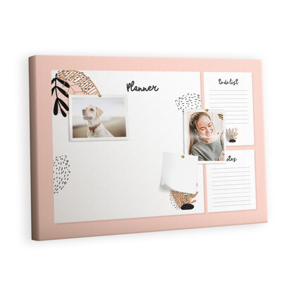 Tablica korkowa z nadrukiem do biura + pinezki Planer notes 522918