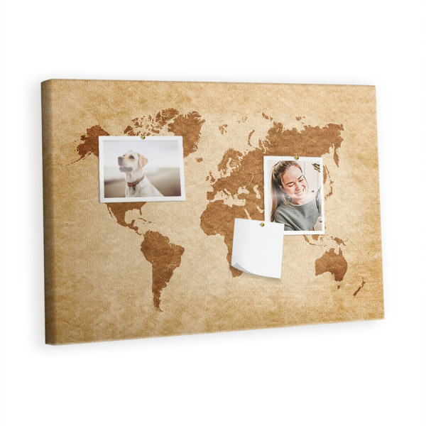 Tablica korkowa z nadrukiem do pracy + pinezki Organizer 372847