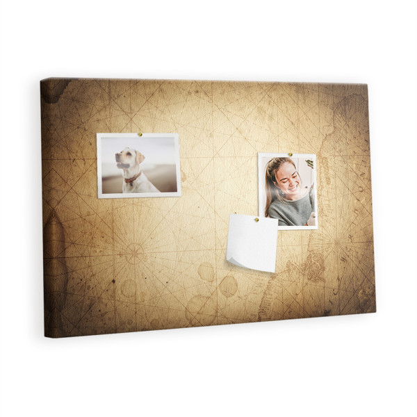 Tablica korkowa z nadrukiem do salonu + pinezki Organizer 530373