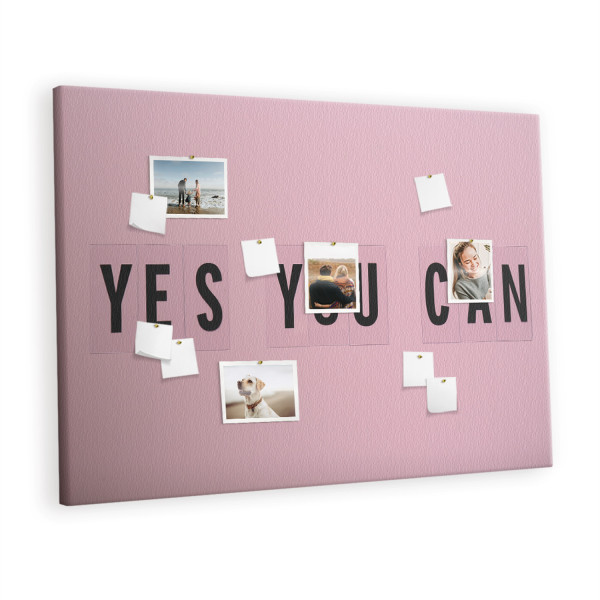 Tablica korkowa z nadrukiem do salonu + pinezki Yes You Can 407423