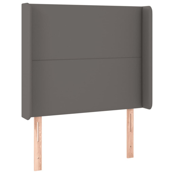 Wezgłowie Szary 83 x 16 x 118/128 cm Sztuczna skóra vidaXL 521043
