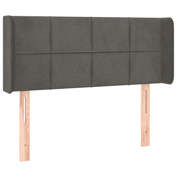 Wezgłowie Szary 83 x 16 x 78/88 cm Aksamit vidaXL 313596