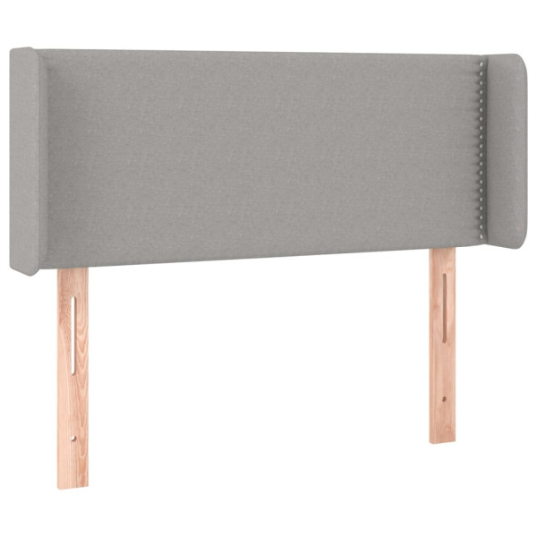 Wezgłowie Szary 83 x 16 x 78/88 cm Tkanina vidaXL 529391