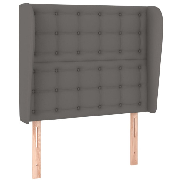 Wezgłowie Szary 83 x 23 x 118/128 cm Sztuczna skóra vidaXL 521253