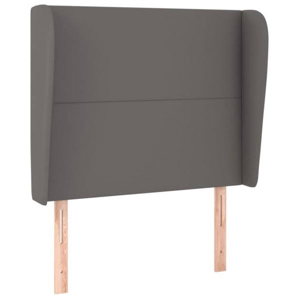 Wezgłowie Szary 83 x 23 x 118/128 cm Sztuczna skóra vidaXL 521103