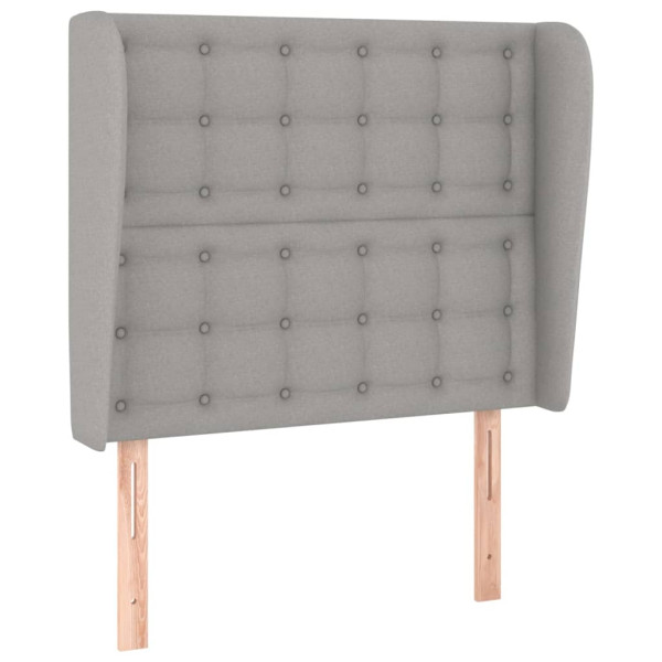 Wezgłowie Szary 83 x 23 x 118/128 cm Tkanina vidaXL 523324
