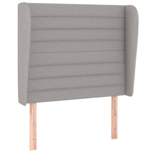 Wezgłowie Szary 83 x 23 x 118/128 cm Tkanina vidaXL 533130