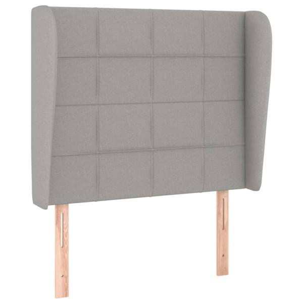 Wezgłowie Szary 83 x 23 x 118/128 cm Tkanina vidaXL 535472