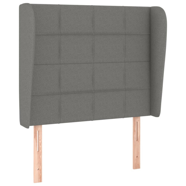 Wezgłowie Szary 83 x 23 x 118/128 cm Tkanina vidaXL 517530