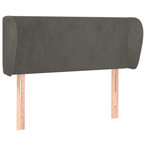 Wezgłowie Szary 83 x 23 x 78/88 cm Aksamit vidaXL 380793