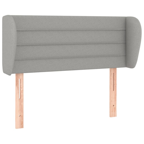 Wezgłowie Szary 83 x 23 x 78/88 cm Tkanina vidaXL 379858