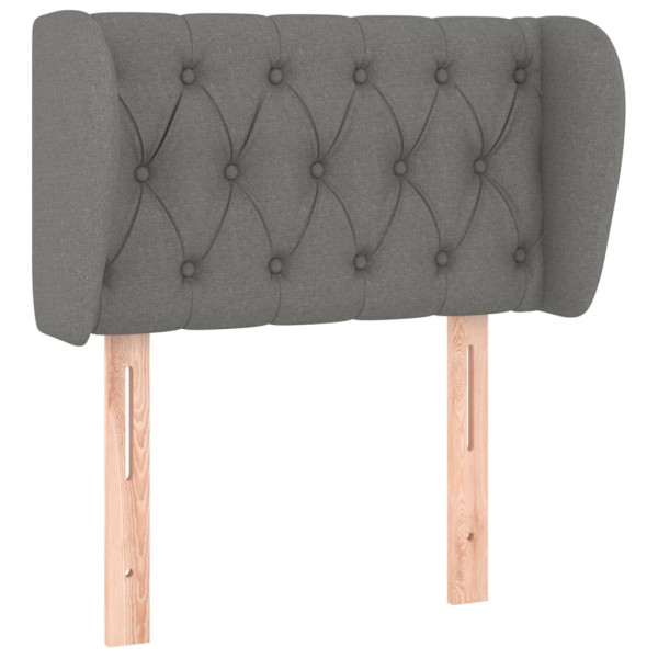 Wezgłowie Szary 83 x 23 x 78/88 cm Tkanina vidaXL 532942
