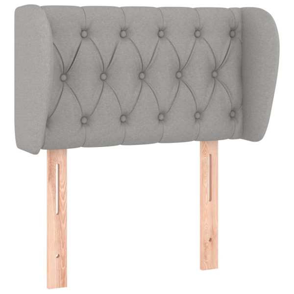 Wezgłowie Szary 83 x 23 x 78/88 cm Tkanina vidaXL 532954