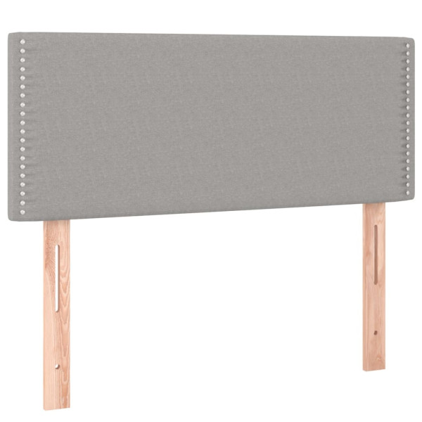 Wezgłowie Szary 90 cm Tkanina Niski vidaXL 378104