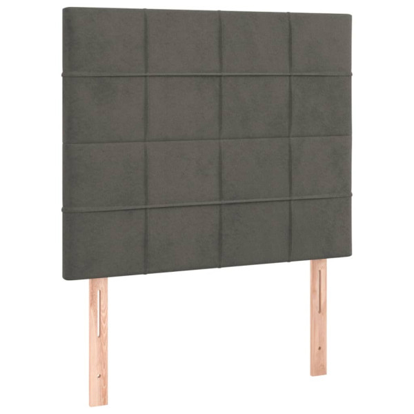 Wezgłowie Szary 90 x 5 x 118/128 cm Aksamit vidaXL 533474